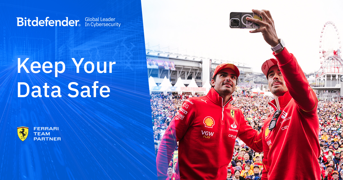 F1 teams face cybersecurity threats familiar to people around the world. Following cybersecurity best practices like strong passwords and multi-factor authentication can help keep your data safe. #Bitdefender #ScuderiaFerrari #CybersecurityTips