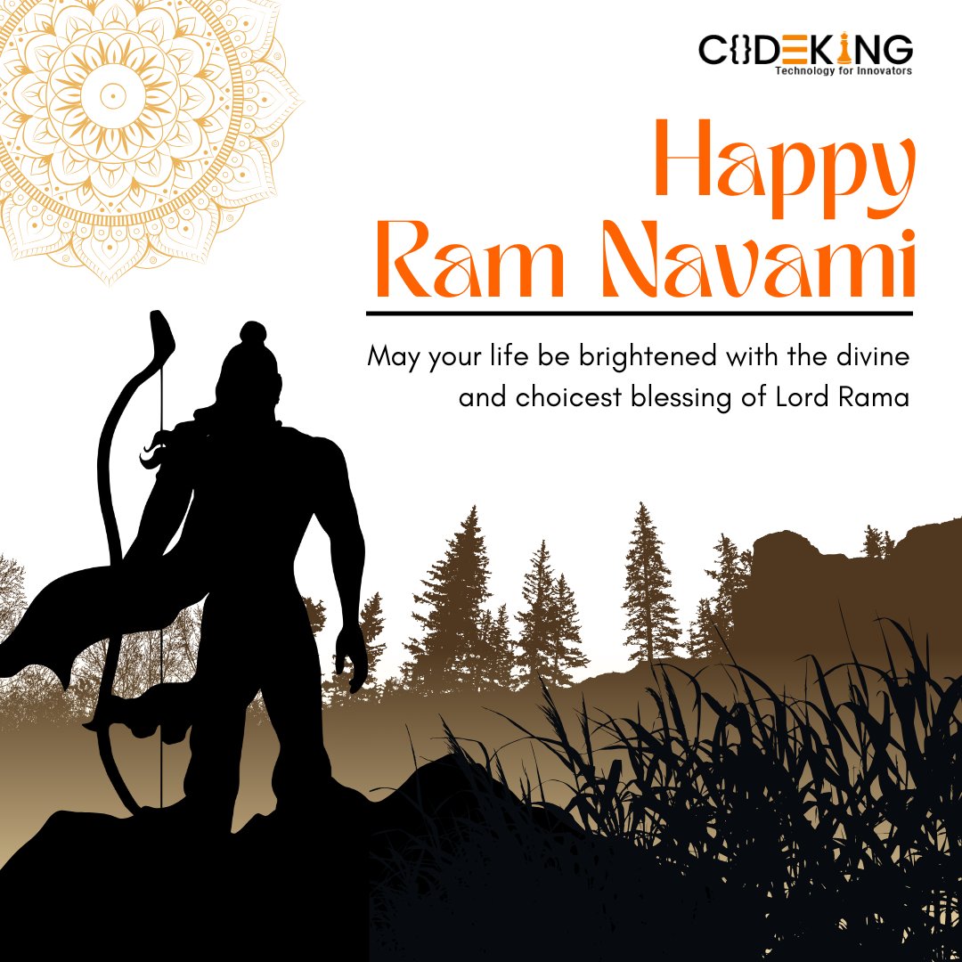 Celebrating the auspicious occasion of Ram Navami with joy and gratitude! Wishing everyone peace, happiness, and prosperity on this special day. Jai Shri Ram! 🙏🏼✨ . . #ramnavami #navamiwishes #ramnavmi2024 #lordrama #shreeram #festival2024 #festivalvibes #celebration #codeking