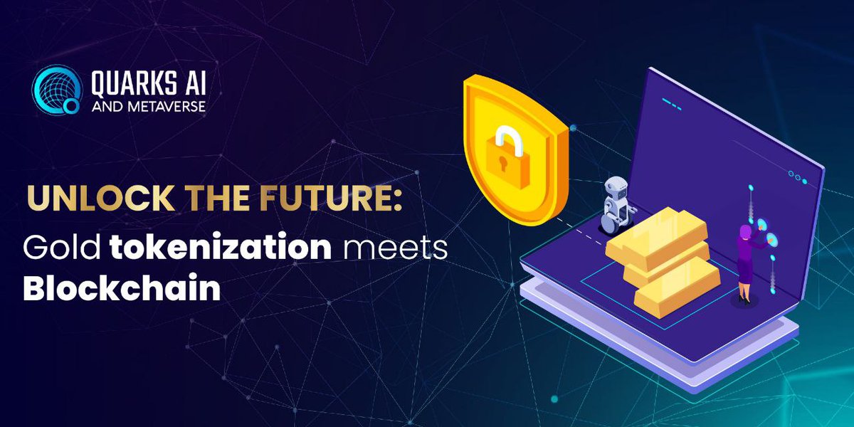 IaQuarks's tweet photo. Explore the merger of timeless value and innovative tech.
Discover how #QuarksAI combines blockchain with gold for a future-proof investment.
#GoldBlockchain #FutureFinance #BTC #ETH #NFT #WEB3 #CRYPTO https://t.co/U5aLruyaVt