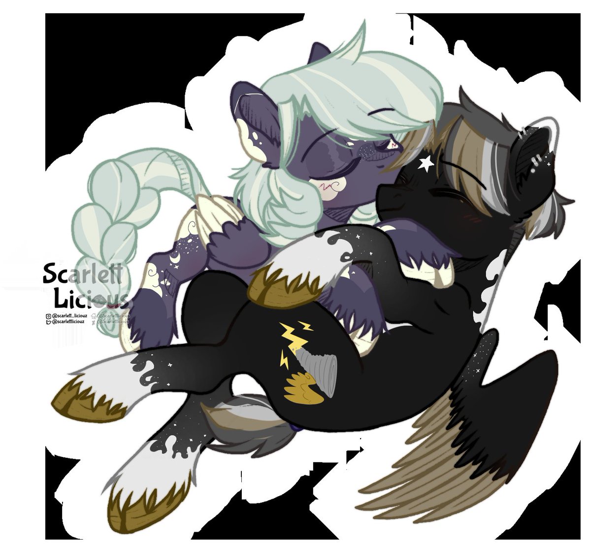 scarlettliciouz's tweet photo. A lil cute drawing i made of my sona kissing my friend sona <3 also, another base credit by NeuroBases. (Tbh, they got tons of base that gives me an idea to draw pony so i might use it often)

#MLP #ocxsona #pony #ship #doodle https://t.co/aOAntW8BBh