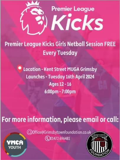 𝗣𝗟 𝗞𝗶𝗰𝗸𝘀 𝗡𝗲𝘁𝗯𝗮𝗹𝗹 𝗟𝗮𝘂𝗻𝗰𝗵 🏐 Tonight, we are super excited to be launching our free netball sessions in partnership with YMCA Humber for girls aged 12-16 👩 Please bring consent forms on arrival 📝 We can’t wait to welcome you all 🖤🤍 #GTF | #GTFoundation