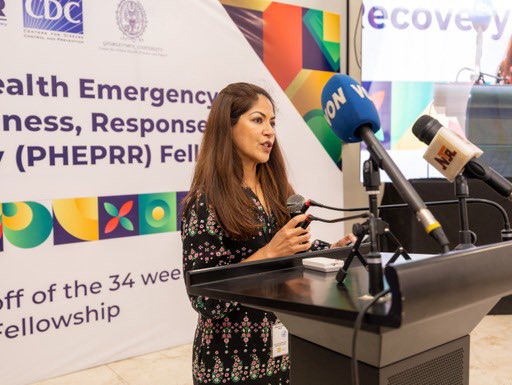 voiceofnigeria's tweet photo. Georgetown University Center for Global Health and Impact, through Georgetown Global Health Nigeria, with funding and collaboration from the United States Centers for Disease Control and Prevention launches the Public Health Emergency Preparedness, Response and Recovery (PHEPRR) Fellowship for Africa.

This initiative aims to bolster surge capacity and workforce development across West African countries to address ongoing health challenges. 

Dr. Farah Hussain of US CDC Nigeria stressed the urgency of tackling diseases like Ebola and cholera, highlighting the strain on resources. 

Dr Hussain spotlighted the importance of community capacity in emergency response and the critical role of a trained workforce in preventing localised outbreaks from escalating.

Piring’ar Mercy Niyang of Georgetown University Center for Global Health Practice and Impact underscored the programme’s culmination after two and a half years of planning, aiming to bridge gaps identified during the COVID-19 pandemic. 

The fellowship targets mid-career public health professionals, offering leadership competencies in emergency management aligned with International Health Regulations (2005).

The 5-day fellowship will establish a standardised training programme for public health professionals to better respond to emergencies, accentuating community capacity and workforce training. 

Expected outcomes include surge operations testing, enrollment in a knowledge-sharing network and facilitation of regional collaboration efforts, representing an innovative approach to health system strengthening in West Africa and beyond. #PublicHealth #EmergencyPreparedness #GlobalHealth #Healthcare #CDC #GeorgetownUniversity #CapacityBuilding #WorkforceDevelopment #HealthChallenges #HealthSystemStrengthening