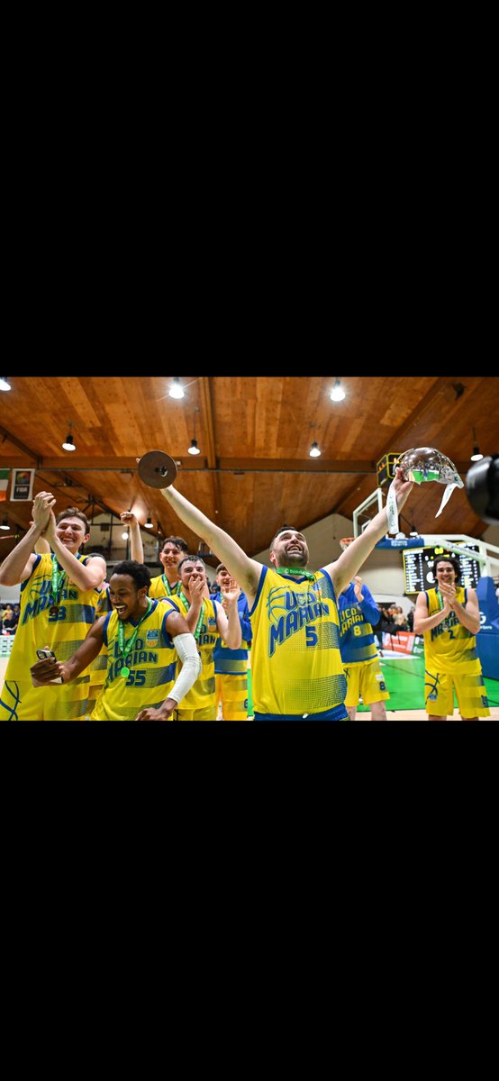 Congratulations to UCD Marian who are back where they belong in the Super League after winning the National Basketball League Division One final on Saturday. Special mention to past pupil Conor Meany who captained the team 🏀⛹️‍♂️