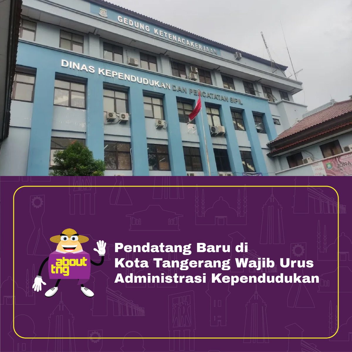 abouttng's tweet photo. Usai mudik Lebaran, biasanya banyak orang Tangerang yang turut membawa sanak saudaranya dari kampung untuk merantau dan mengadu nasib di Tangerang.

Tidak ada larangan terkait hal tersebut, namun Dinas Kependudukan dan Catatan Sipil (Disdukcapil) Kota Tangerang mengimbau agar para pendatang baru untuk segera melakukan pendaftaran.

Data saat ini, Disdukcapil Kota Tangerang mencatat ada 1.655 pendatang baru pasca Lebaran 2024. Angka ini lebih rendah 50% dibandingkan Lebaran tahun lalu.

“Dengan kesadaran masyarakat pendatang mengurus administrasi kependudukan, tentunya dapat memudahkan dalam pendataan kependudukan di Kota Tangerang. Ayo, kita sama-sama tertib administrasi dengan memproses pembuatan Kartu Keluarga (KK) dan e-KTP di daerah tujuan, yaitu Kota Tangerang,” ujar Kepala Disdukcapil Kota Tangerang, Irman Pujahendra.

Pengurusan KK dan e-KTP dapat dilakukan secara offline dengan datang ke kantor Disdukcapil Kota Tangerang, Gerai Dukcapil Tangcity Mall, Gerai Dukcapil Icon Walk Cimone, Mal Pelayanan Publik Kota Tangerang, serta di kantor kecamatan setempat.

Cukup membawa berkas Surat Keterangan Pindah (SKP) WNI daru daerah asal dan e-KTP asli.

Atau bisa juga secara offline dengan mengakses https://t.co/oksUqfHa6T dan unduh aplikasinya, lalu pilih menu 'Datang WNI'.