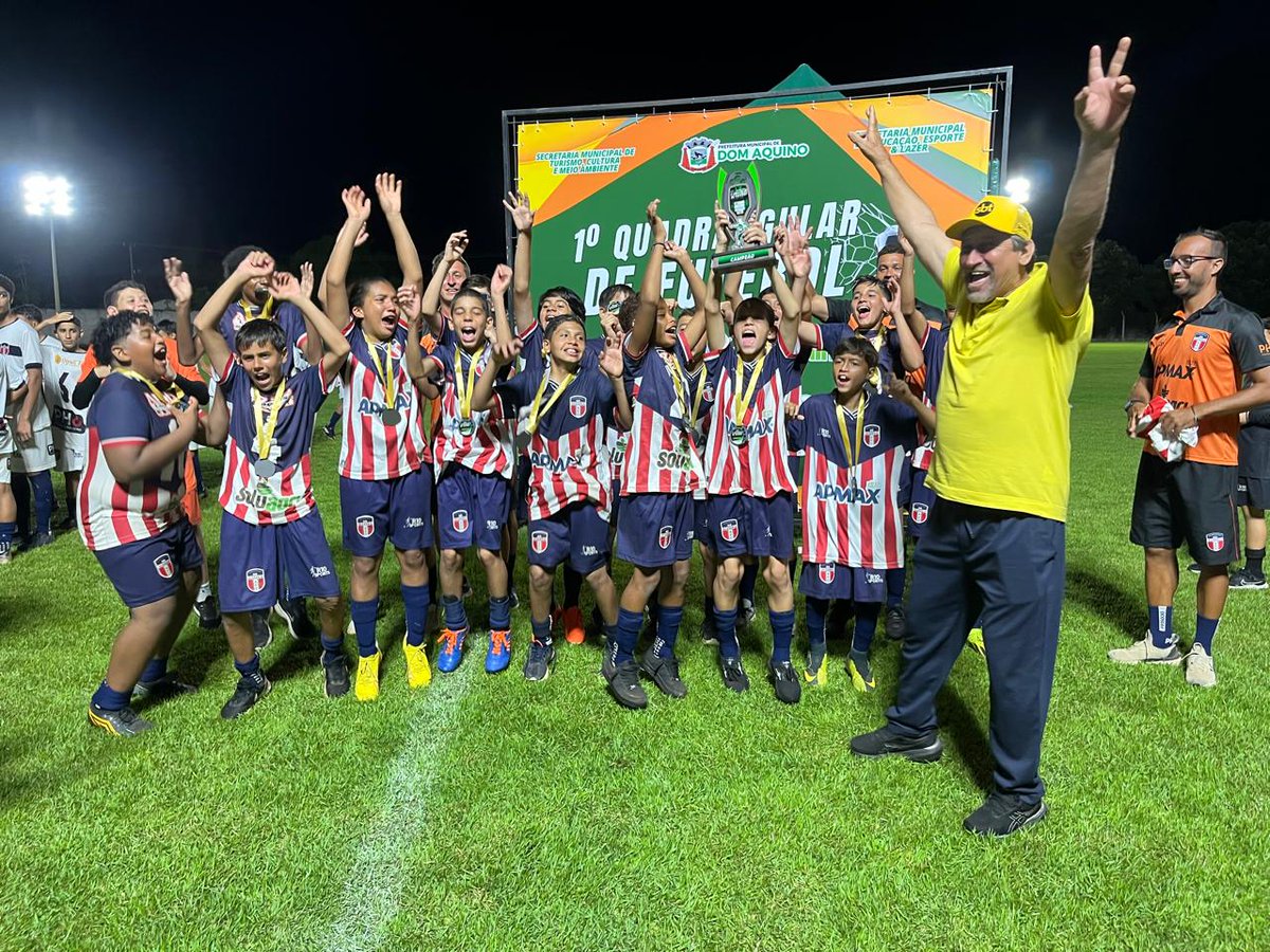 academiafc_ofc's tweet photo. Grandes conquistas no quadrangular de futebol de Dom Aquino! 🌟🏆 Com muita garra, fomos campeões nas categorias sub 14 e 13 e vice-campeões na sub 12. Parabéns a todos os nossos atletas pelo desempenho incrível! ⚽🥇🥈 #Futebol #Campeões #Orgulho #DomAquino https://t.co/1rWQ6zgveu
