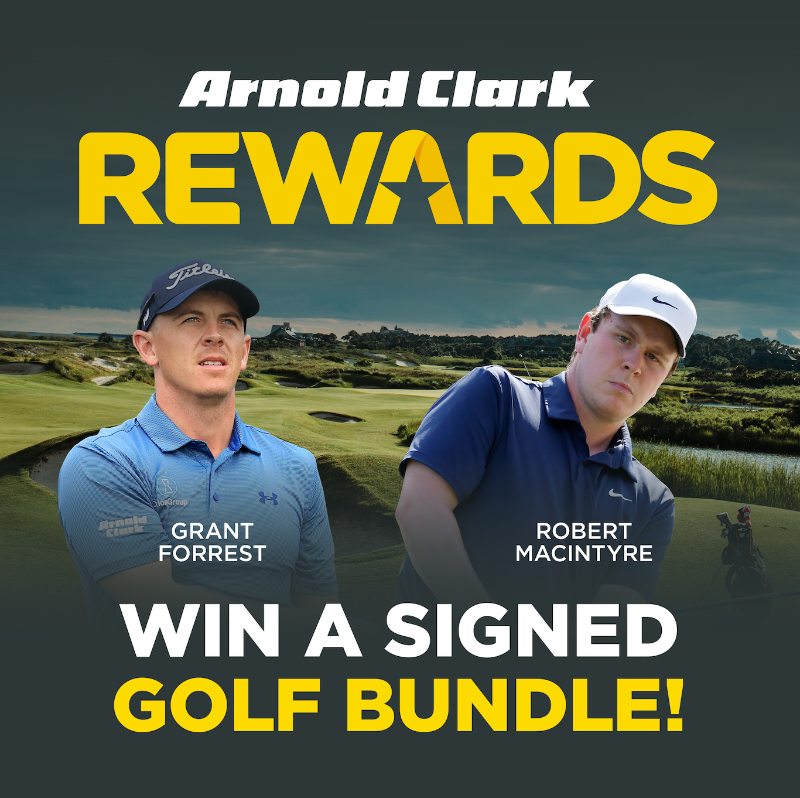 Arnold Clark Rewards has another great prize teed up for its members. We’re giving you the chance to win a golf bundle, featuring a signed Ryder Cup flag from Team Europe star @robert1lefty, as well as a Titleist bag used and signed by professional golfer @grantforrest93.