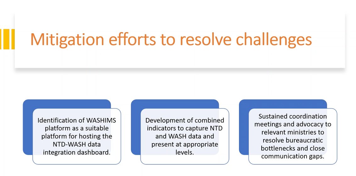 A very good example from the @NTD_NGOs delivered by Otene Ogwuche WASH and BCC consultant @Sightsavers showing multi-sectoral collaboration in Nigeria with a focus on WASH.