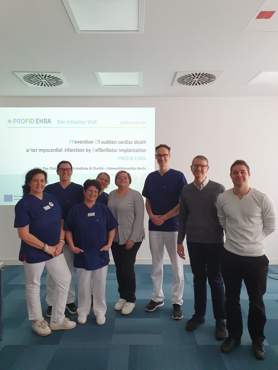 Many thanks to PI Dr. Dr. Mathias Forkmann (@MForkmann) and his great study team for the very nice site initiation visit yesterday at REGIOMED Klinikum Coburg (GER) and the important support to re-asses the role of routine prophylactic ICD implantation. #PROFID #PROFIDEHRA