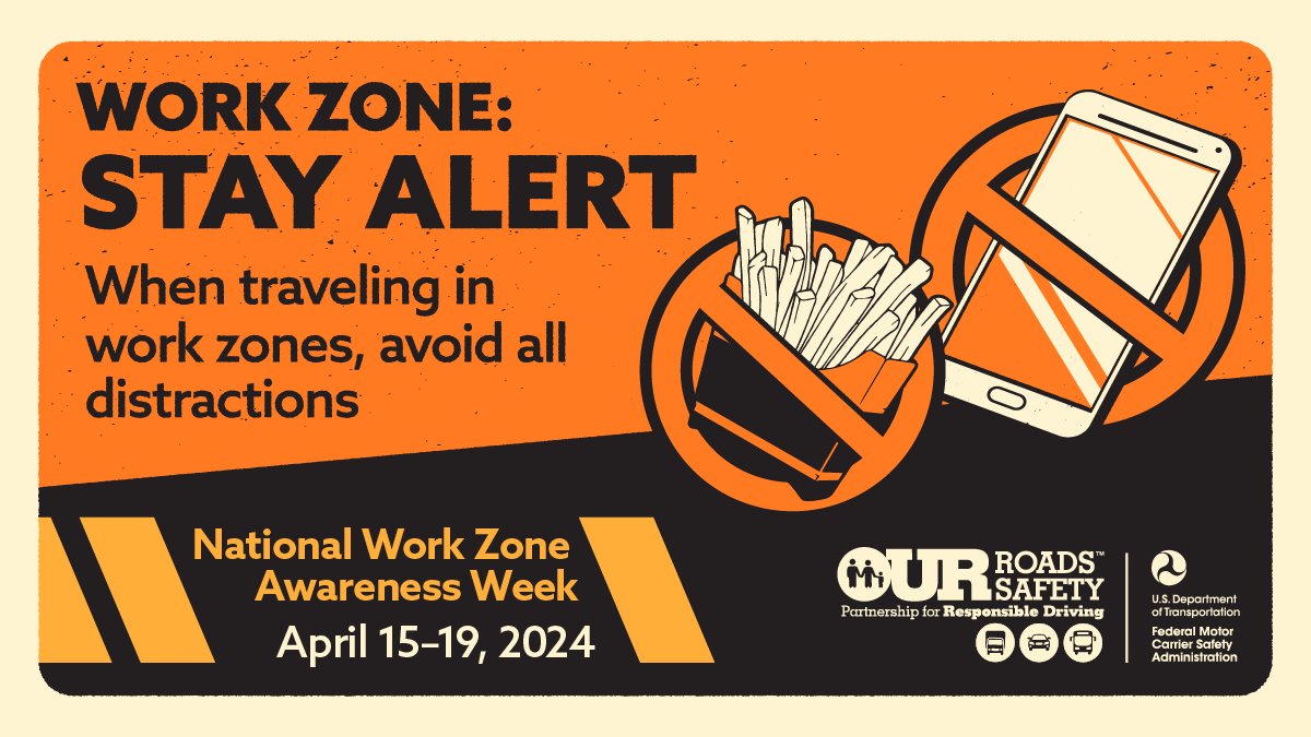 ATA Share the Road (@atasharetheroad) on Twitter photo Safety Tip Tuesday during #DDAM on #NWZAW! Keep your focus on #OurRoads, especially when driving through work zones. Arrive safely this #NWZAW. <a href="/MackTrucks/">Mack Trucks</a> <a href="/TRUCKINGdotORG/">American Trucking</a> #ShareTheRoad Safety Tip Tuesday during #DDAM on #NWZAW! Keep your focus on #OurRoads, especially when driving through work zones. Arrive safely this #NWZAW. <a href="/MackTrucks/">Mack Trucks</a> <a href="/TRUCKINGdotORG/">American Trucking</a> #ShareTheRoad