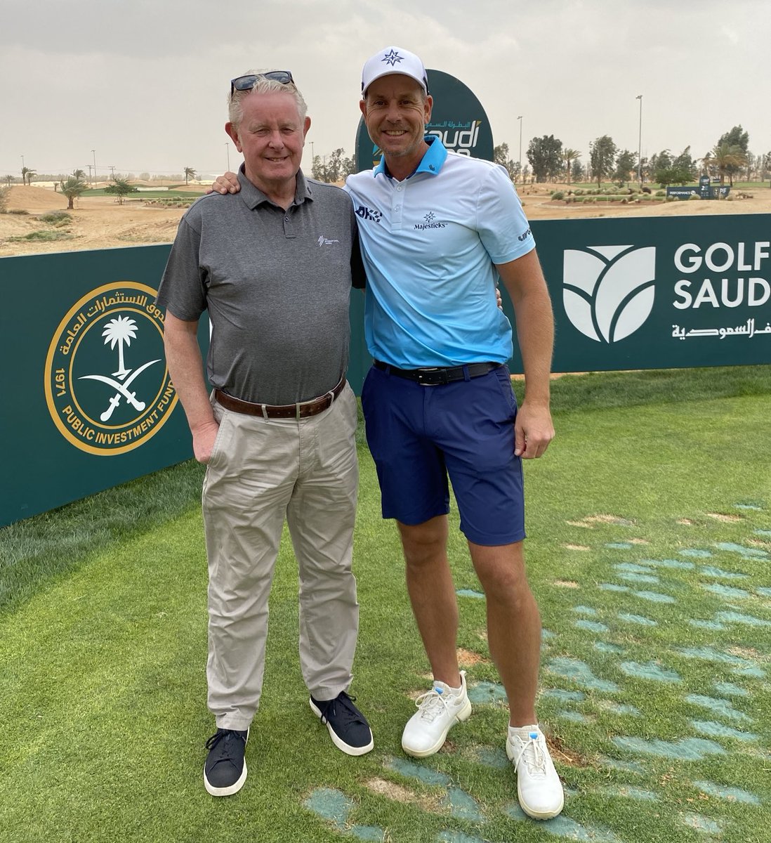 Catching up with old friend ⁦@henrikstenson⁩ in #Riyadh today at #SaudiOpen. ⁦@asiantourgolf⁩