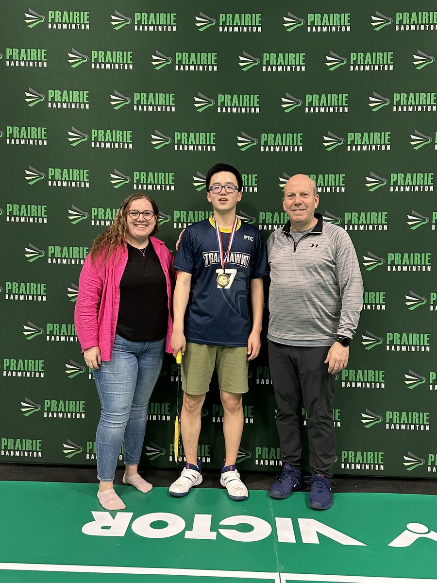 #ptcathletics @ptcathletics congrats to Mickey Cao who just went undefeated and won 1st and is headed to provincials in badminton - #wheretobe?PTC