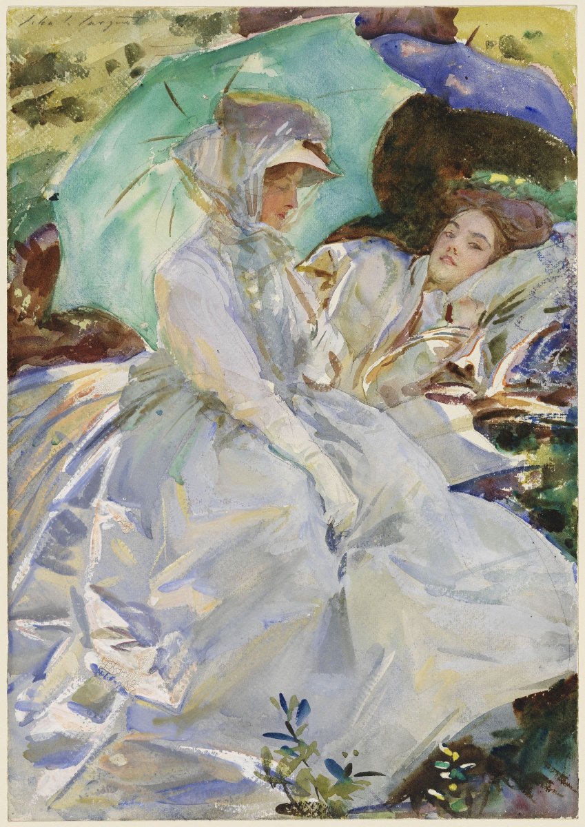 Scholar1977's tweet photo. "Sargent was more concerned with interior drama and the unconventional. He used dabs of light to suggest shape, colour and silhouette. Sargent didn't just understand the language of clothes: he captured the fantasy, the aspiration."

#ExhibitiononScreen

https://t.co/mPbRbLPrhS https://t.co/LcA7aRL7CM