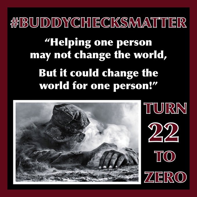 🇺🇸 #ThoughtfulTuesday #Buddy✅with #Veterans 🙏RH 🇺🇸 ⭐️ #Turn22to0 #988press1 #BuddyChecksMatter⭐️ ❤️🤍💙 #VeteransLivesMatter ❤️🤍💙 🇺🇸@TParaclete @garciaksr @CrynUSMC ⚔️ 🇺🇸@DanielFortier15 @ClaudyJoe1981 @1stSgt_Jroc⚔️ 🇺🇸@Richard35775465 @bravo761811 @p75usmc ⚔️ 🇺🇸@JoeLaRocco10…