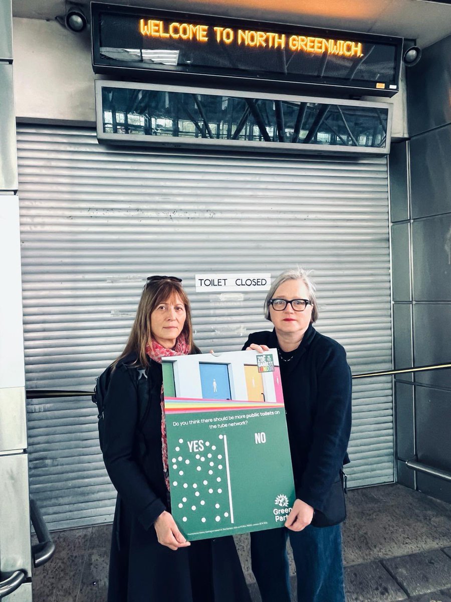 @RajivSinhaG @wcl_greenparty @ShinyShep @TfL @BELLEGREENWICH We found some actual toilets at North Greenwich, but sadly closed. @BELLEGREENWICH London Assembly candidate for Greenwich and Lewisham introduced me to local residents who desperately want the toilets reopened.
