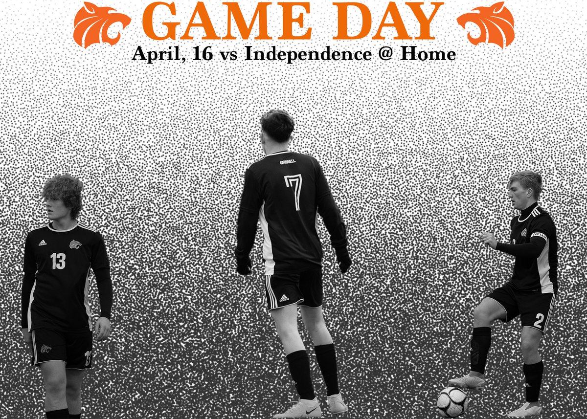 Tiger Soccer takes on Independence today! ⏰ 5:00PM 🖥️gogrinnelltigers.com ©️ @jase_koester