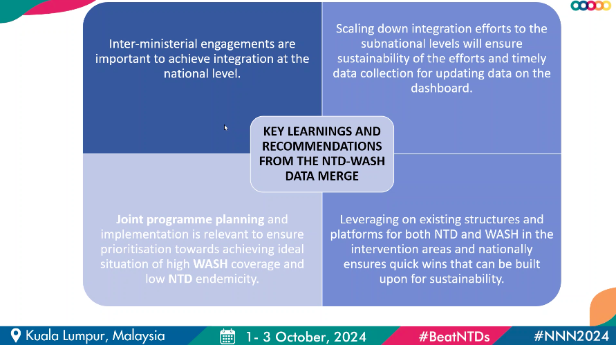 From Nigeria, we hear about the #WASH & #NTDs Combined Indicator Dashboard. Otene Samson Ogwuche @the_bookseller1, WASH Behaviour Change Comms Consultant, @Sightsavers shares their work on strengthening multi-sectoral collaboration, national & sub-national level engagement.