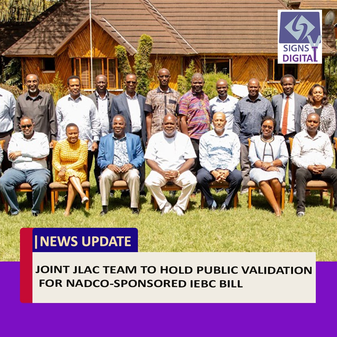 SignsTvKenya's tweet photo. The Joint Parliamentary Justice and Legal Affairs Committee (JLAC) considering proposed amendments to the IEBC Act will hold a public hearing on Thursday to receive input from Kenyans.
#IEBC #JLAC #EQUITY #PAYE #IranAttackIsrael https://t.co/DtKFW9riLI