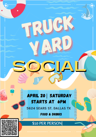 🌟  SMU Community! 🌟

📢 RSVP Today! Simply scan the QR code on the ad to confirm your attendance. It’s quick and easy!
 Make sure to check out the date on our ad and mark your calendar!

👉 Bring friends, and enjoy the vibe at Truckyard. We can't wait to see you there!