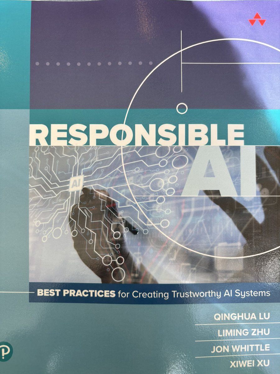 Azzurra Ragone (@azzurraragone) on Twitter photo #ResposibleAI Best practice for Creating #TrustworthyAI Systems: great book, thanks @qingualu <a href="/limingz/">Liming Zhu</a> #ResposibleAI Best practice for Creating #TrustworthyAI Systems: great book, thanks @qingualu <a href="/limingz/">Liming Zhu</a>