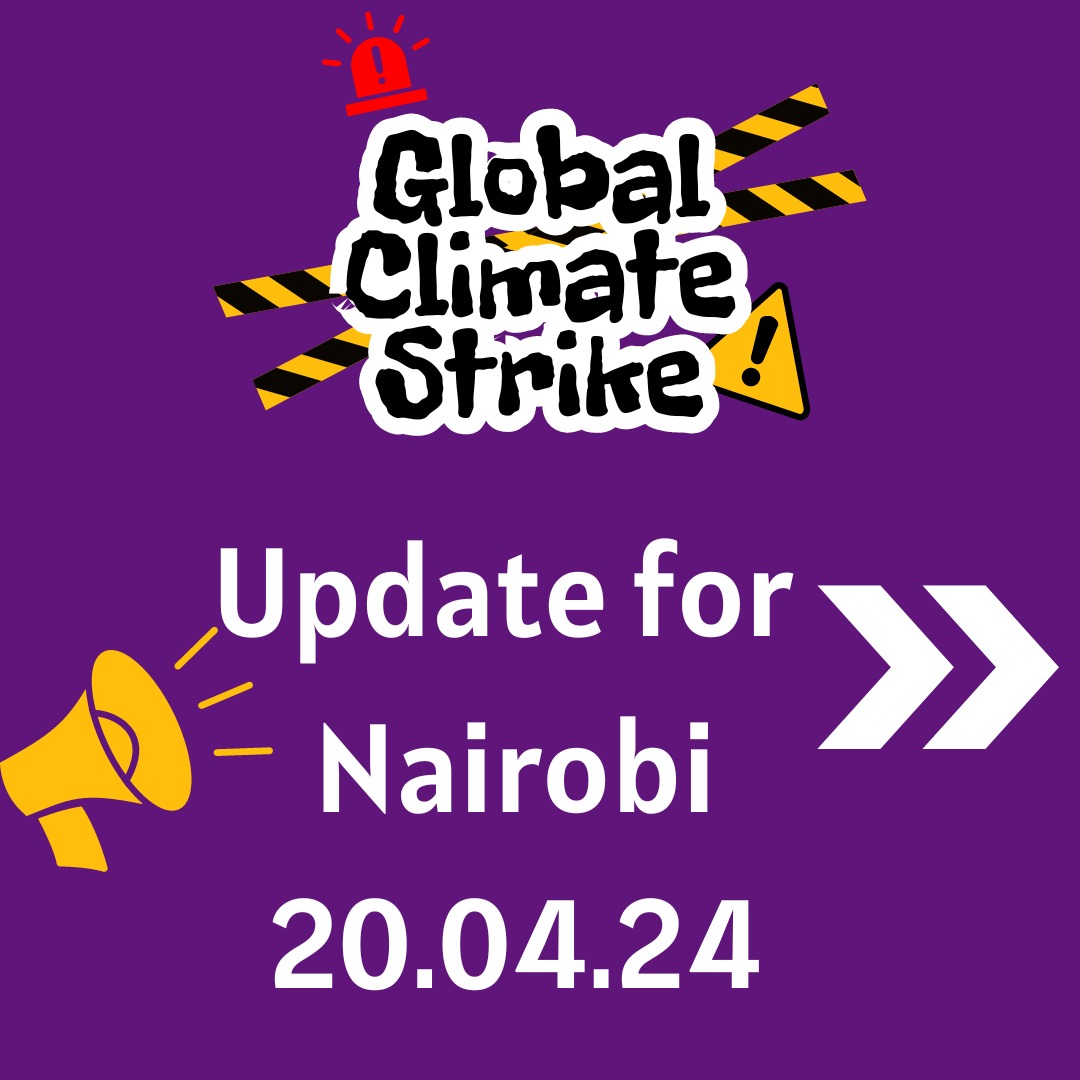 Join us in Nairobi this Saturday for #GCS2024! Demand an end to fossil fuel financing, a plastic treaty, just transition, and inclusion of marginalized communities. Register here for the Nairobi March bit.ly/3U05lbB #ClimateAction #GCS2024