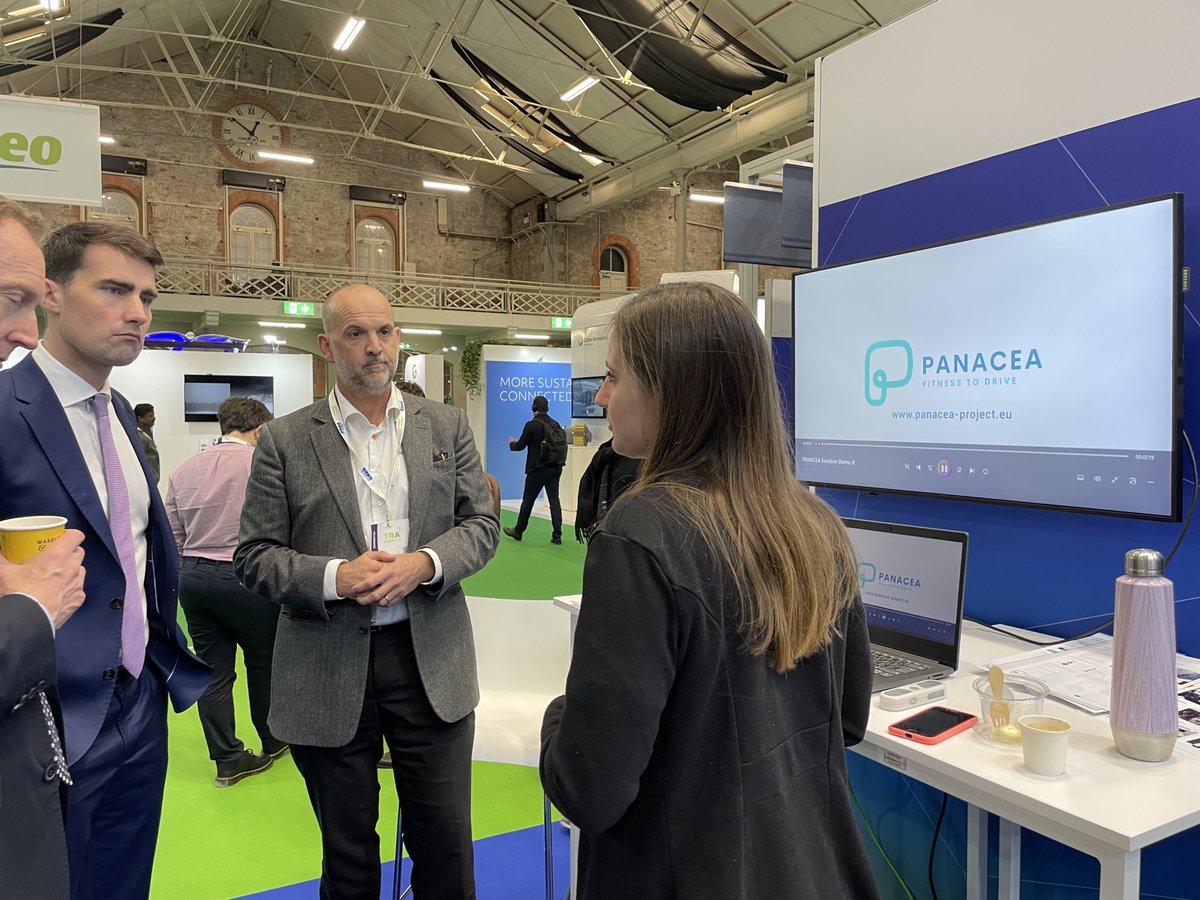 PANACEA Project (archived tweets) (@eupanacea) on Twitter photo Day two at <a href="/TRA_Conference/">TRA Conference</a> and we were pleased to be visited by<a href="/jackfchambers/">Jack Chambers TD</a> today to hear about the project and its contribution to improving fitness to drive in commercial drivers. #eu <a href="/HorizonEU/">Horizon Europe 🇪🇺</a> <a href="/cinea_eu/">CINEA 🇪🇺</a> Day two at <a href="/TRA_Conference/">TRA Conference</a> and we were pleased to be visited by<a href="/jackfchambers/">Jack Chambers TD</a> today to hear about the project and its contribution to improving fitness to drive in commercial drivers. #eu <a href="/HorizonEU/">Horizon Europe 🇪🇺</a> <a href="/cinea_eu/">CINEA 🇪🇺</a>