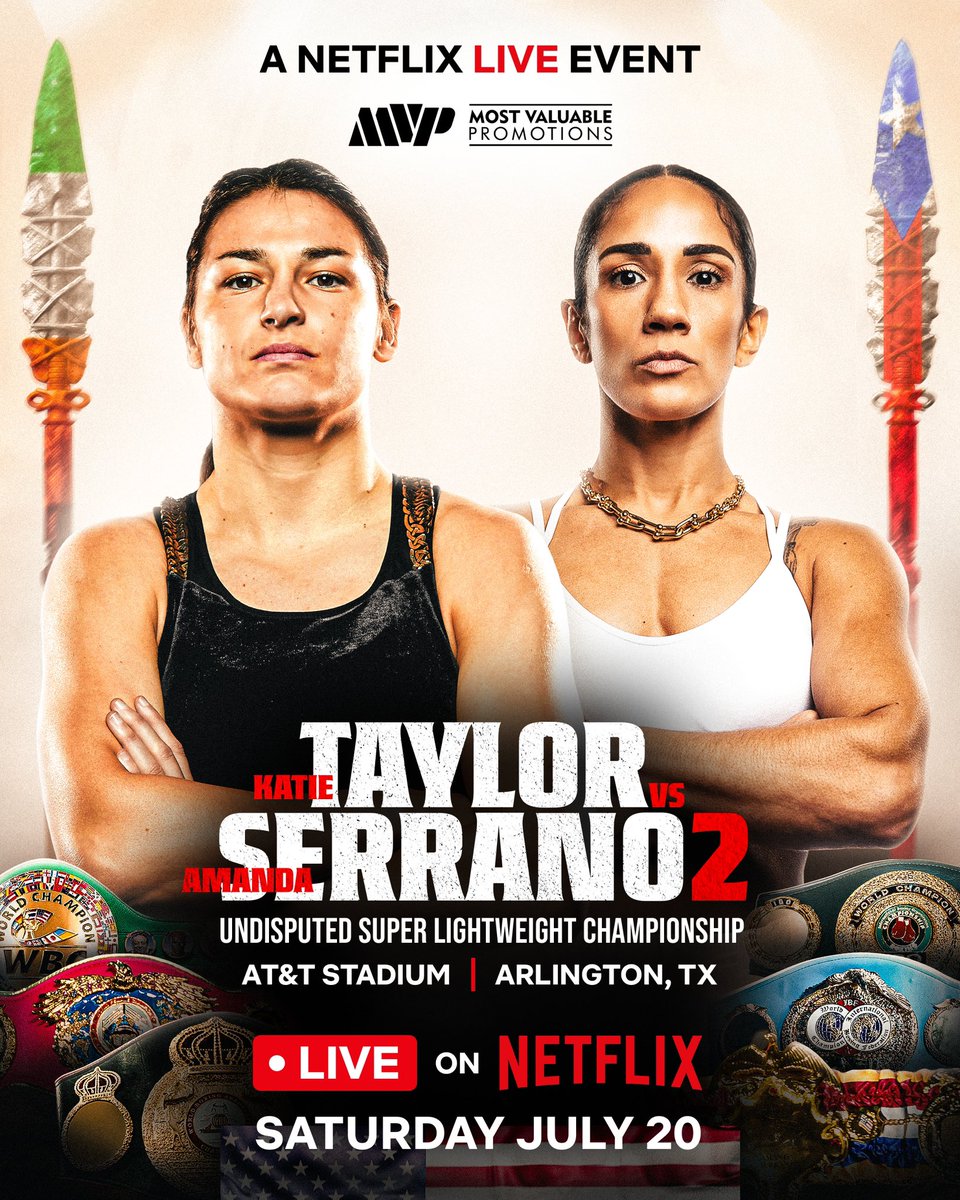 July 20th - The Rematch 👊 #TaylorSerrano #PaulTyson