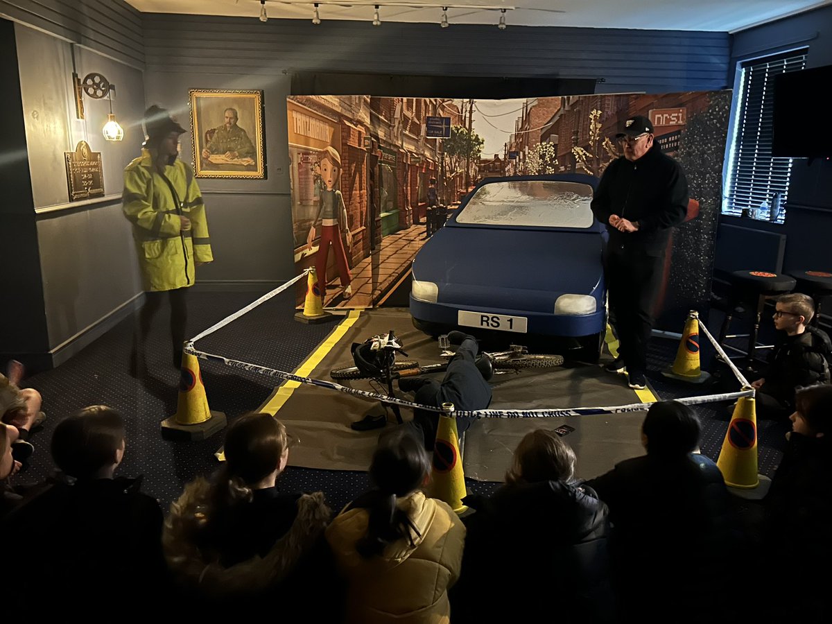 Investigating the crime scene and learning how to stay safe on the roads at Crucial Crew. @MrGSGC