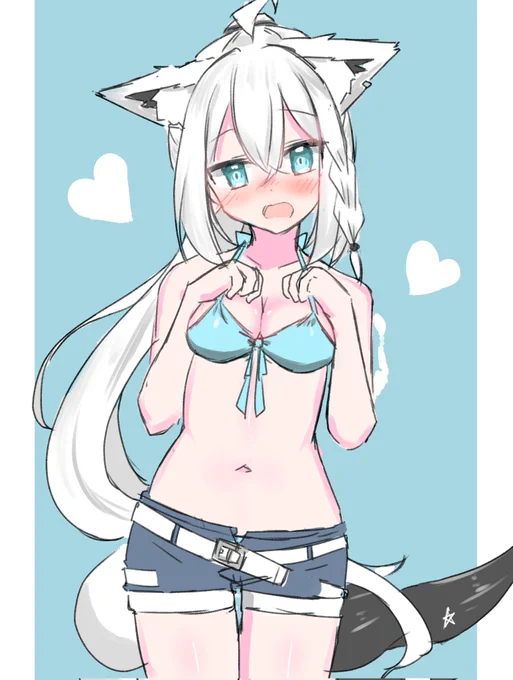 白上で#気温が高いので気が早いが水着絵が見たい 