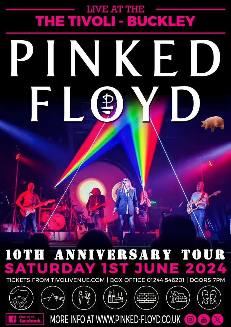 PinkedFloyd's tweet photo. 📷Saturday 1st June 2024📷
Get your tickets NOW for a rocking night of Pink Floyd nostalgia at The Tivoli Venue, Buckley from:
https://t.co/ohQcGvZPHW
@Tivoli_Venue #pinkfloyd #gigs #northwales #livemusic https://t.co/201HXsFiEq