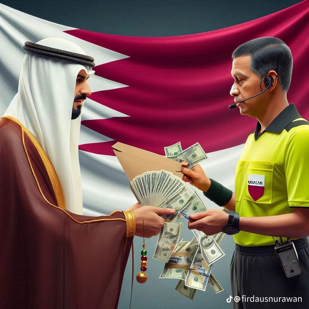 iyaadarius's tweet photo. @Qatar2023en No penalty, no party! #QaVAR 💰💸🤡 https://t.co/go8NLuXpea