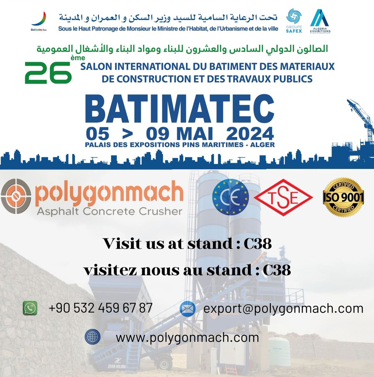 BayramCambel1's tweet photo. We look forward your visit us.
#batimatec and #erbilbuild #iraq #algeria #expo #build # https://t.co/egw9PBwsQh