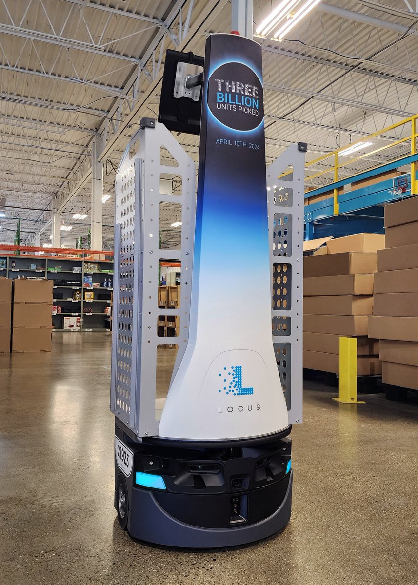 We’re proud to announce we have reached our 3 billion picks milestone!

This industry-leading record emphasizes our commitment to robotics warehouse automation in collaboration with all of our customers.

Read more: locusrobotics.com/news/locus-rob…

#robotics #warehouseautomation