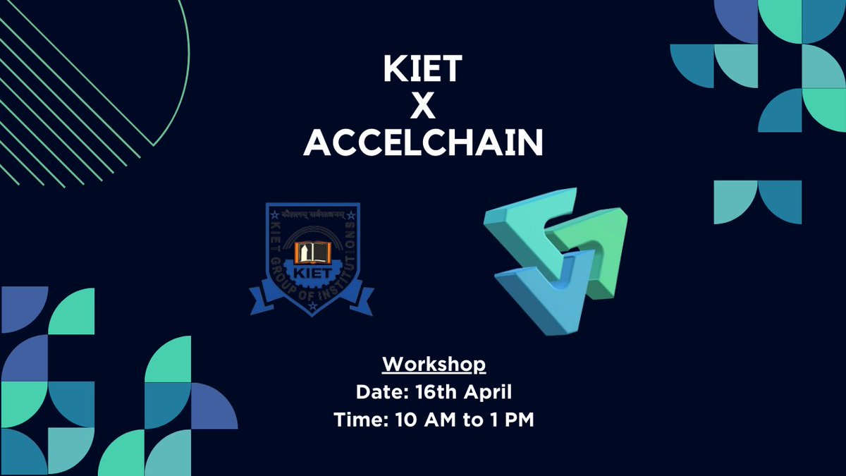 Accelchain_'s tweet photo. Awesome interactive #Web3 experience with @Accelchain_ at @Kiet_edu
Shoutout to the KIET team for this great workshop! #Accelchain #Blockchain #Roadshow24 #KIET https://t.co/byt3Pggqoz