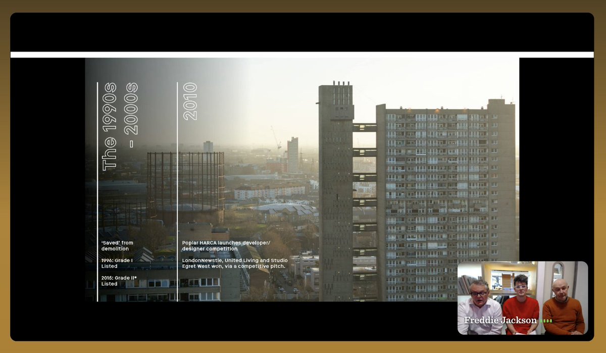 Balfron Tower being presented now - Creative Retrofit category all this afternoon. Free to join. airmeet.com/event/f50e9380…