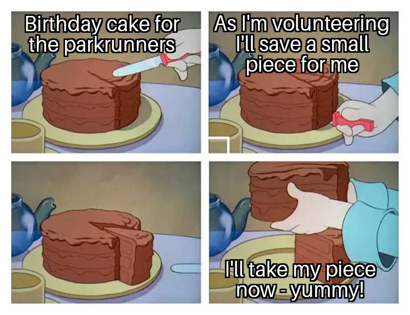 Listerparkrun's tweet photo. It's our 14th Birthday on Saturday so make sure you come along to help us celebrate - and don't worry, we'll have loads of cake for you 😉

And if you want to contribute and bring some yourselves please feel free! 🍰 https://t.co/bVew9faMCi