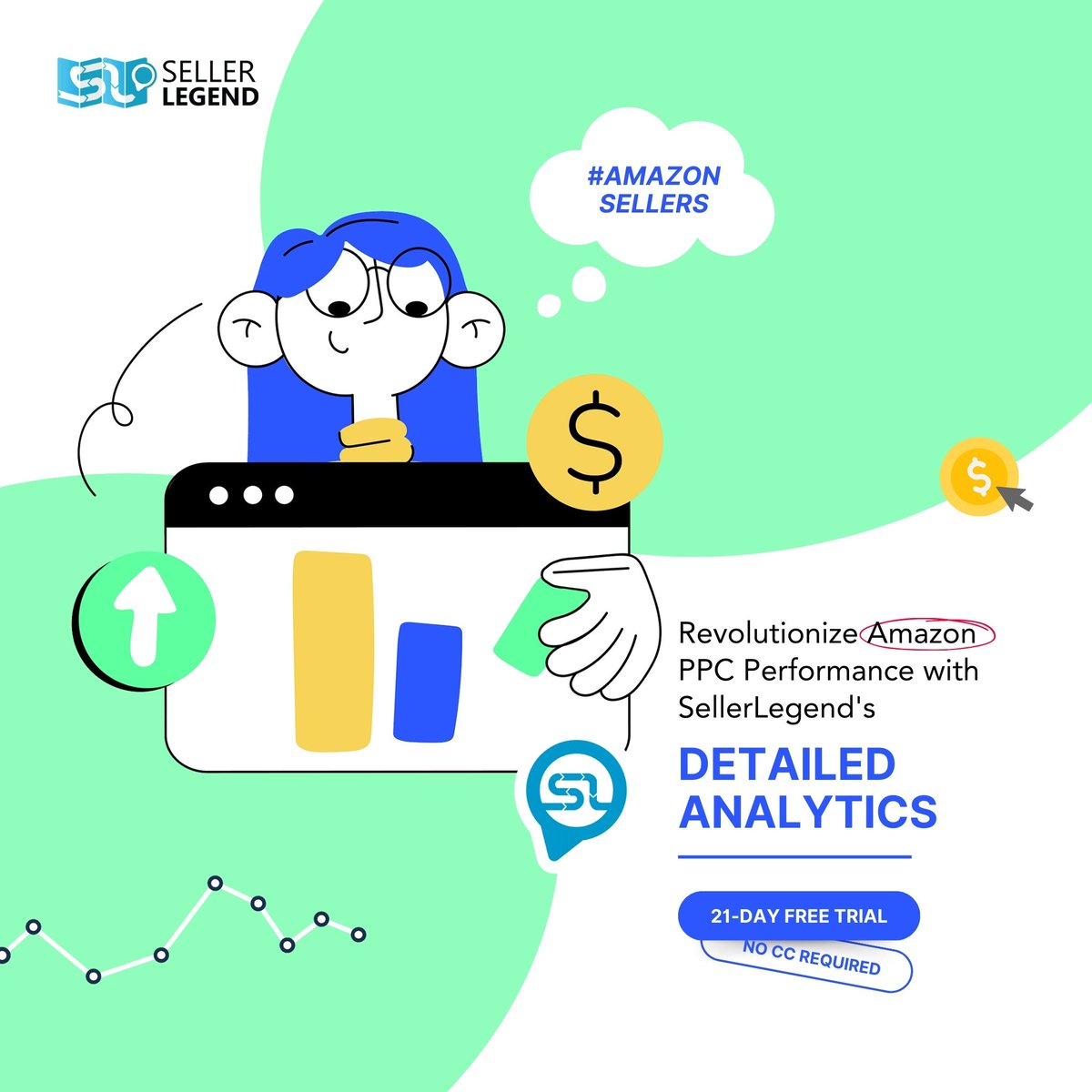 #AmazonSellers - Boost your Amazon PPC performance with #SellerLegend! Unlock powerful #analytics to refine your ad strategies and surge ahead of the competition. Ready to transform your PPC results? Explore how our tools can make a difference! #PPCExcellence #AdStrategy