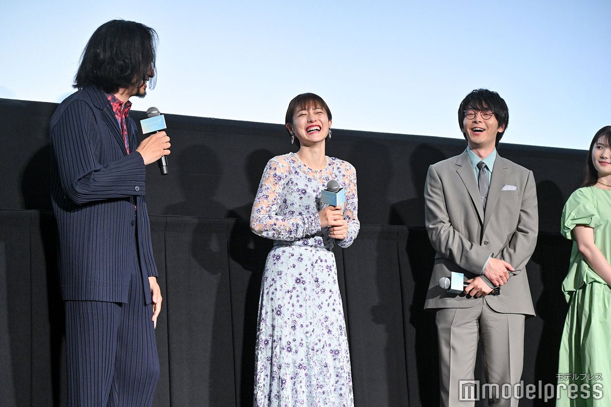 【写真追加📸】#石原さとみ #中村倫也 ら 「#ミッシング」完成披露試写会に登壇🎊 石原、7年越しの悲願に涙💧 石原＆中村＆青木崇高の並びに“Destiny” 🔻写真30枚以上📸 mdpr.jp/photo/detail/1… #青木崇高 #心揺れるミッシング @kokoromissing @senritsutareme