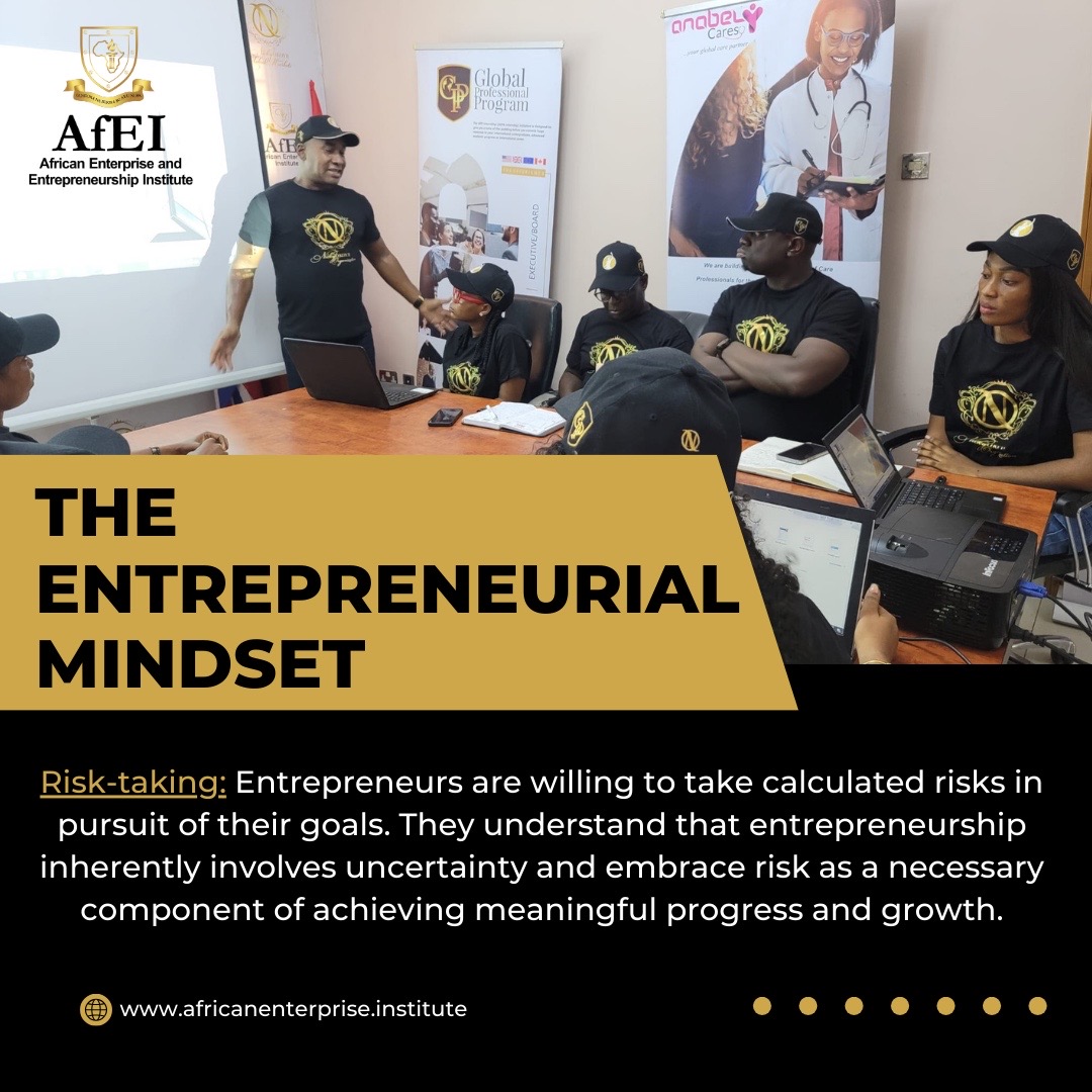 AfEInstitute's tweet photo. THE ENTREPRENEURIAL MINDSET:
Risk-taking
#businessstrategy #business #businesstips
#businessowner #businessgrowth
#entrepreneur #businessideas #marketing
#smallbusiness https://t.co/uRuZilNhQc