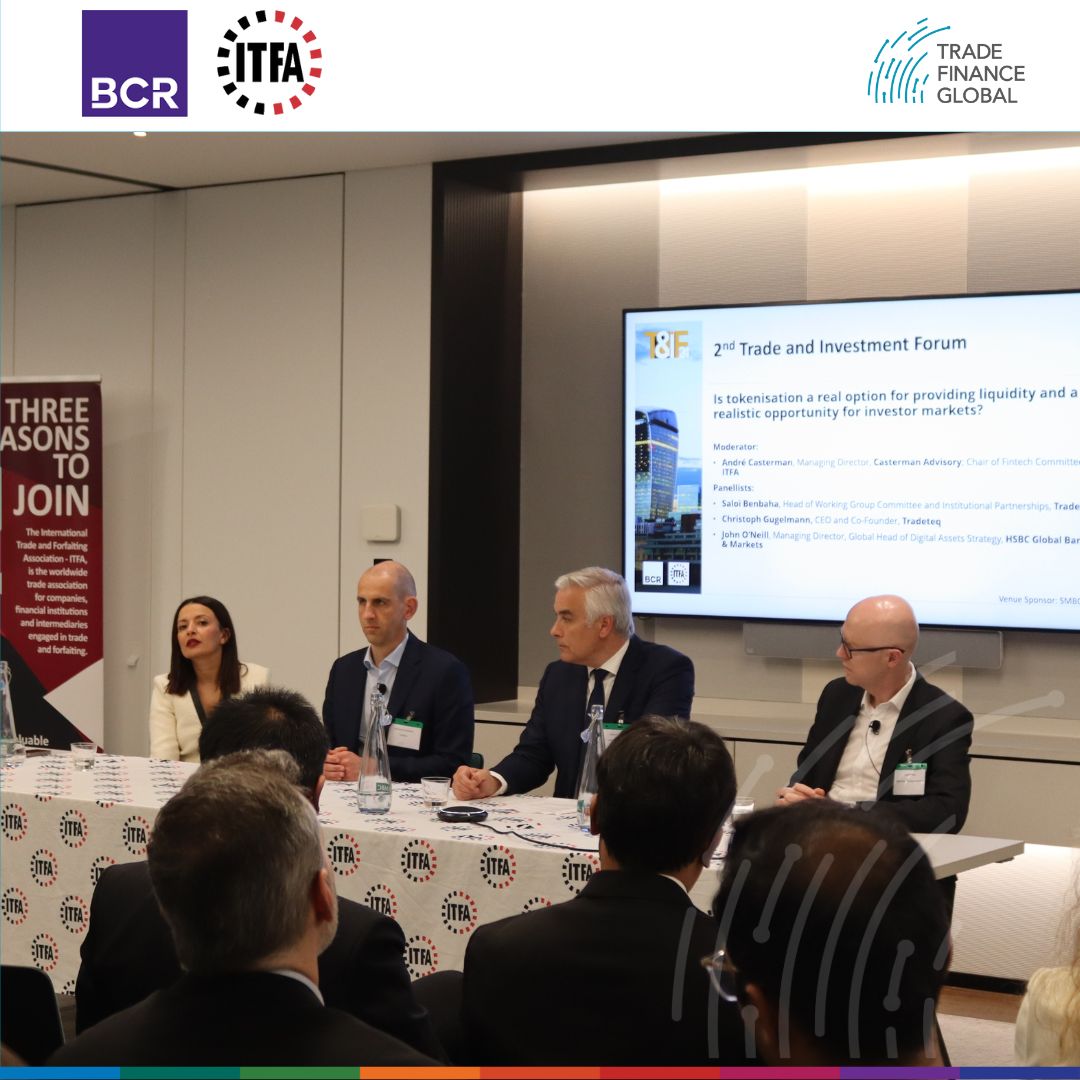 🔴 Live at @BCR & @ITFA's Trade & Investment Forum 2024. 🎙️We interviewed industry experts, Paul Landless from Clifford Chance, Bertrand De Comminges from Santander Alternative Investments, SGIIC, SAU, and Shobhit Singh, Trafigura, and André Casterman, Casterman Advisory, ITFA.