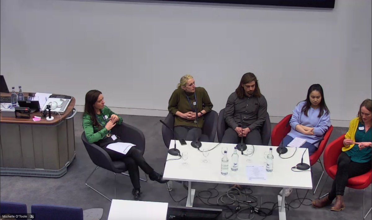 And things are wrapping up with our wonderful panel reflecting on different #career pathways to #mentalhealth. 
Thank you: <a href="/AjaLMurray/">Aja Louise Murray</a>, <a href="/DrEmily_Long/">Emily Long</a>, Zhuoni Zhao and Luke Power.
Massive thanks to our wonderful moderator Michelle O’Toole ☺️

Thank you all for tuning in today!