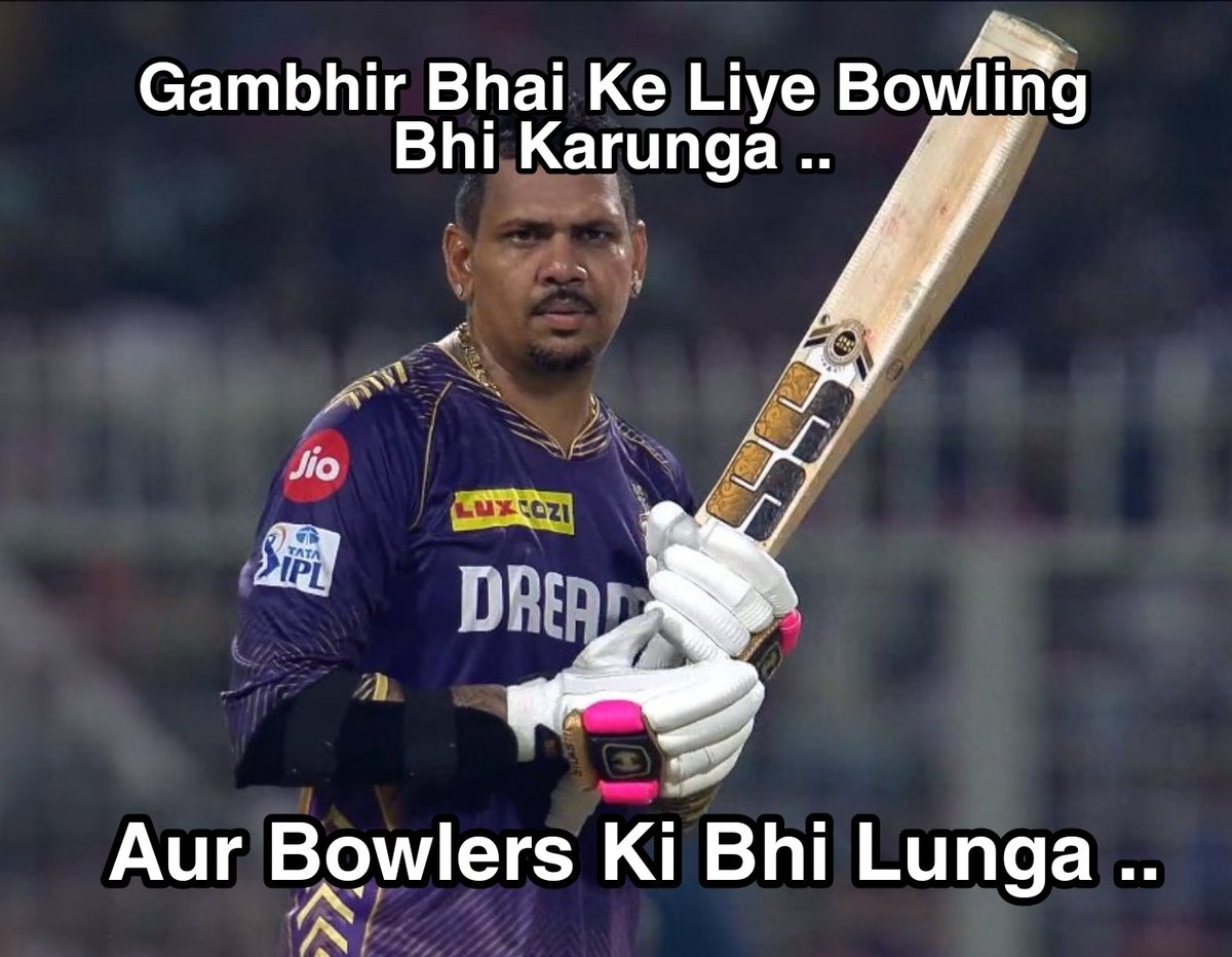 Don Sunil Narine For Gautam Gambhir .. #KKRvRR