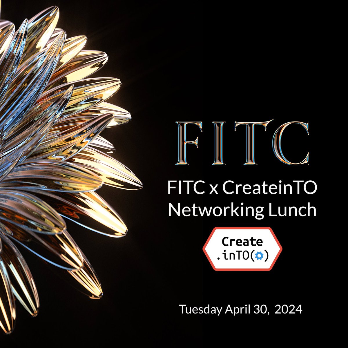 Exciting Announcement! Join us at FITC Toronto for exclusive networking lunches featuring industry leaders: AI & Creativity, Immersive Design, Spatial Computing and FITC x CreateinTO. Limited spots! Visit fitc.ca/event/to24/