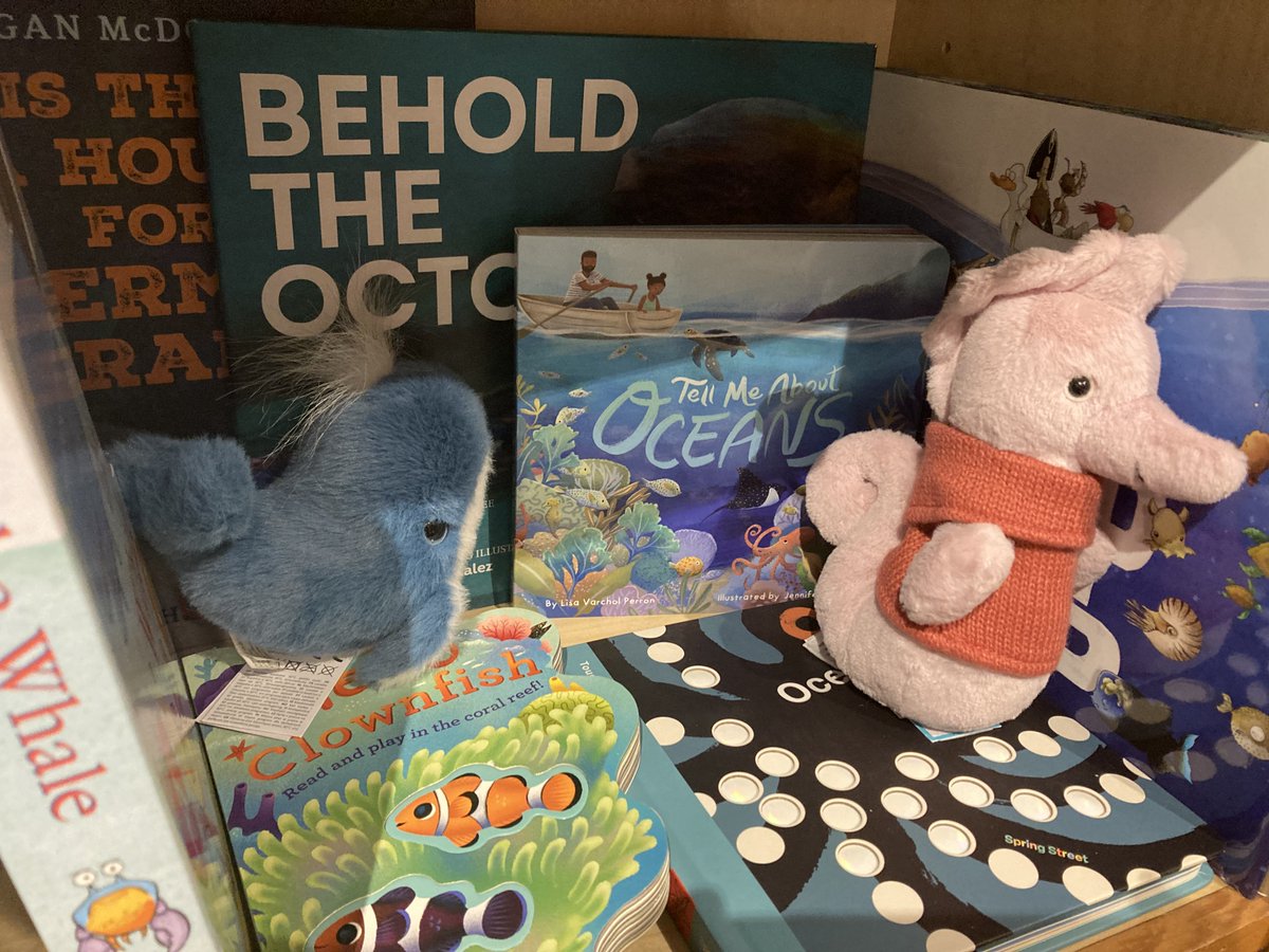 Thank you, @womeganwo for sharing these shots from @greenbeanbooks in Portland, Oregon! Happy to see TELL ME ABOUT OCEANS in such wonderful company!