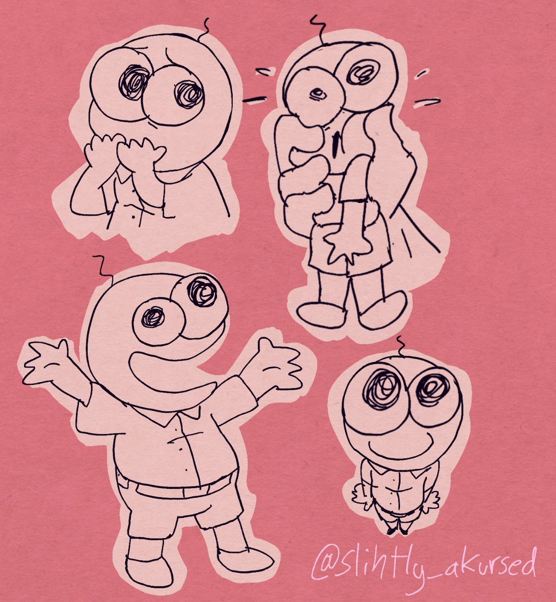 slihtly_akursed's tweet image. squash 
#smilingfriends #pimpimling