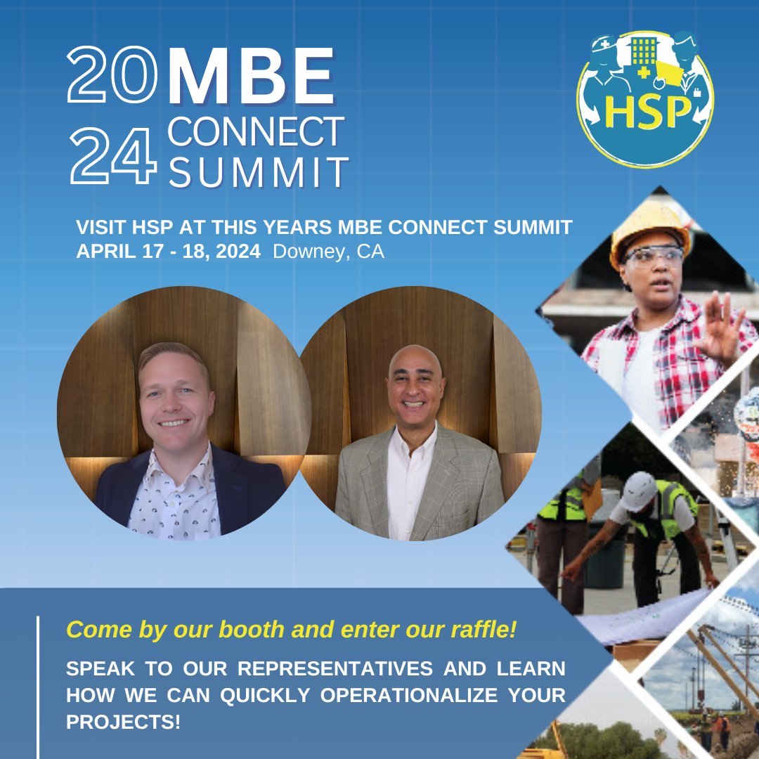 Excited to announce HSP's participation at the 2024 MBE Connect Summit! Stop by our booth to meet our representatives and enter our raffle👀 . We can't wait to connect with you and explore potential partnerships. See you there! #MBEConnect2024 #NetworkingEvent #rafflegiveaway