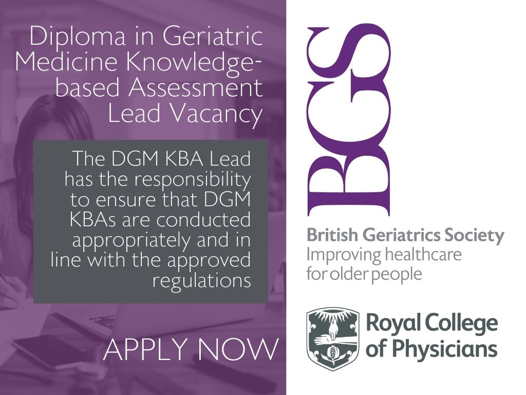 📢BGS @RCPhysicians Vacancy📢 The deadline for the Diploma in Geriatric Medicine Knowledge-based Assessment Lead has been extended until 13 May 2024. Find out more here rcplondon.ac.uk/education-prac…