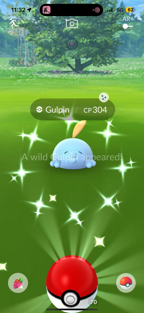 OMG!! Just caught  shiny ✨Gulpin 🤩 #pokemongo #pokemon #gaymer #teaminstinct #shinyhunter #ShinyPokemon