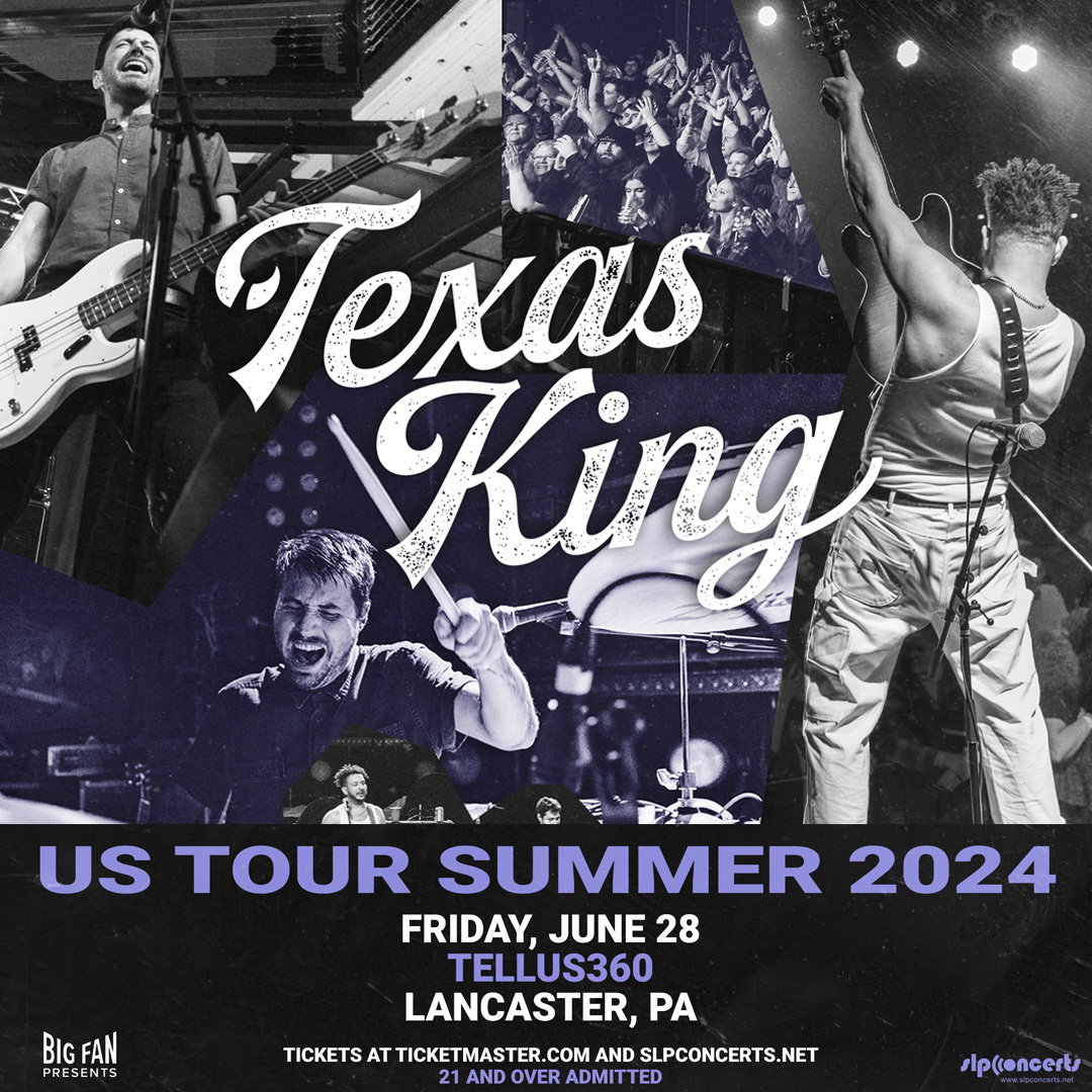 Just Announced! @TexasKingBand are coming to @Tellus360 in Lancaster, PA on June 28th! Tickets on sale Friday, April 19th at 11am EST.