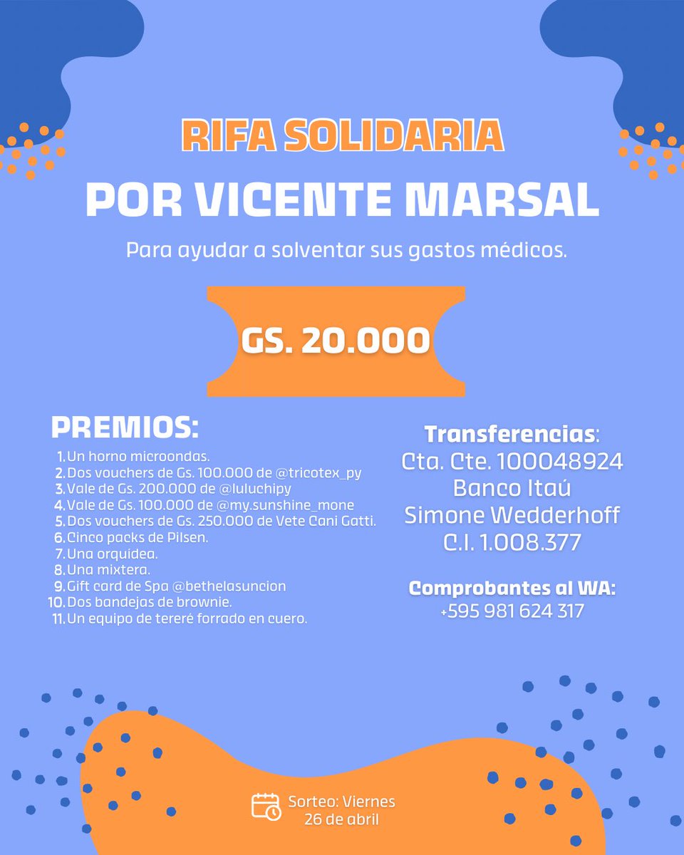 Vicente Marsal es locutor, fotógrafo y caricaturista, y es el marido de mi mamá. Muchos lo recordarán por su voz, sus décadas en la radio y sus legendarios cuentos de terror.

Hace unos días tuvo que internarse de urgencia por un edema pulmonar. Se está recuperando