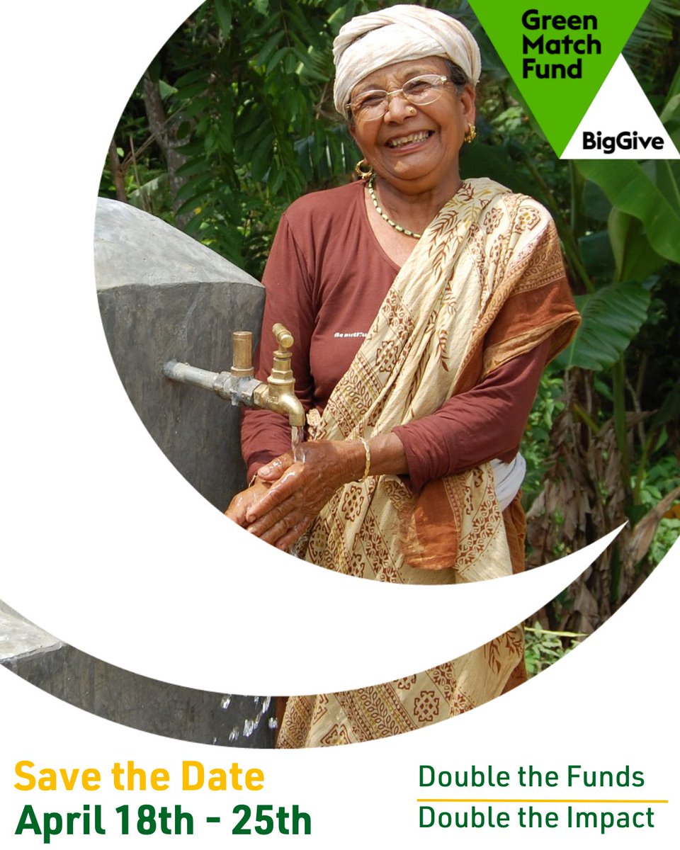 This year we're taking part in <a href="/BigGive/">Big Give</a>'s #GreenMatchFund. Donate from 18th - 25th April to double your impact and transform lives through clean energy. 
 
Learn more by heading to our website:
renewable-world.org/news/make-a-pl…